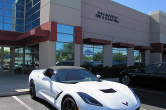 Auto Window Tinting White Sports Car AZ