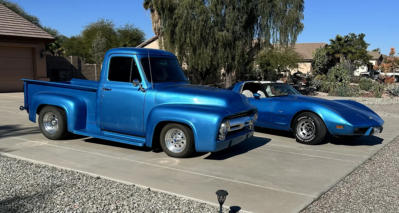 Classic Car Tinting - Ford F 100 and Chevrolet Corvette C3